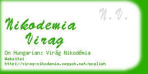 nikodemia virag business card